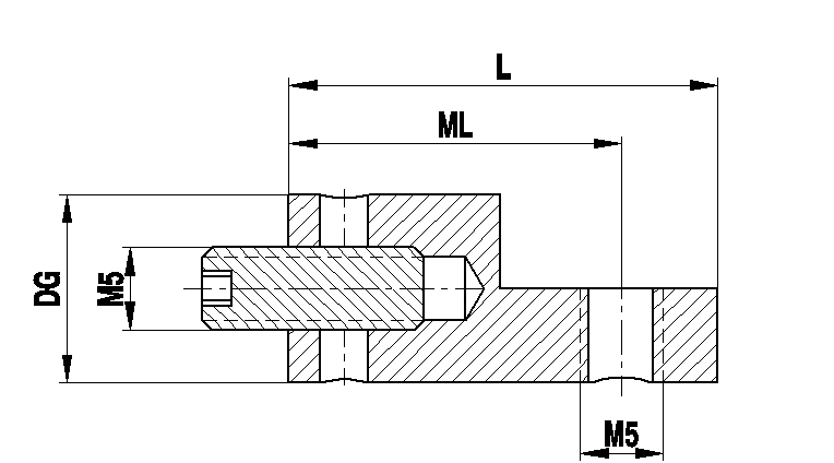 M5 титановый угловой держатель щупов 90°, для систем ZEISS A-5555-1097